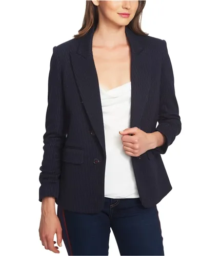 1.State Womens Ruched Sleeve Blazer Jacket