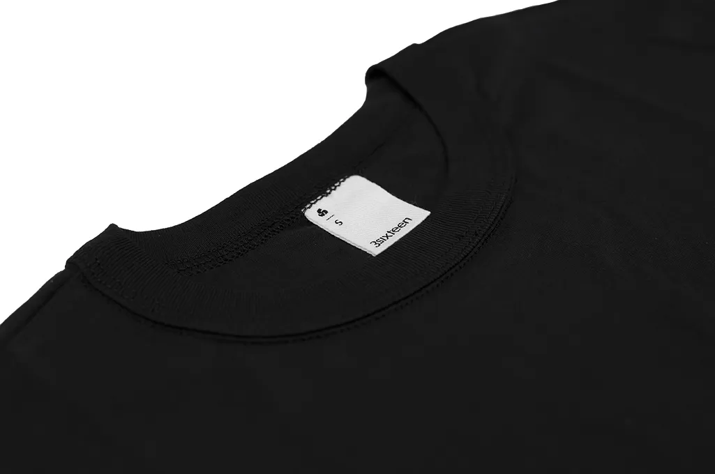 3sixteen T-Shirts w/ Pima Cotton 2-Pack - Black Plain Pima