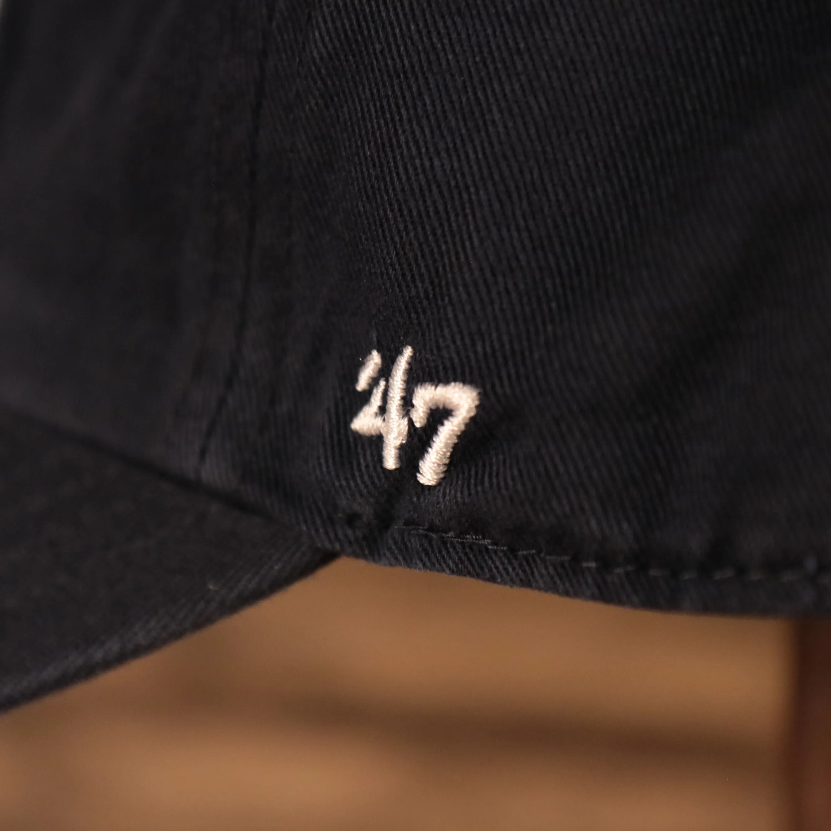 47 BRAND | WINNIPEG JETS | JET FIGHTER CIRCULAR PATCH FRONT | CLEAN UP | DAD HAT | NAVY BLUE | OSFM