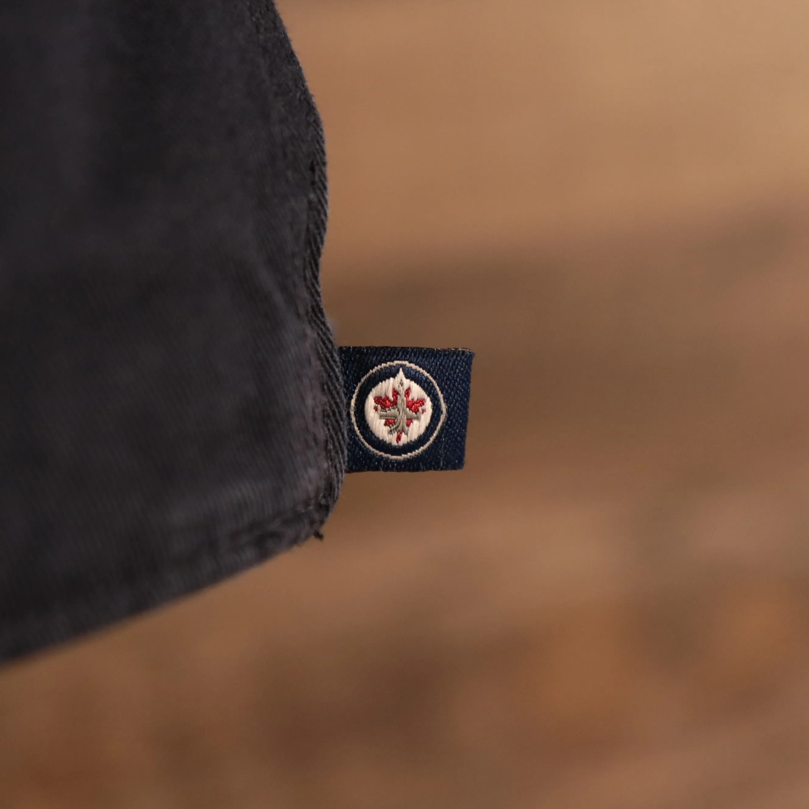 47 BRAND | WINNIPEG JETS | JET FIGHTER CIRCULAR PATCH FRONT | CLEAN UP | DAD HAT | NAVY BLUE | OSFM