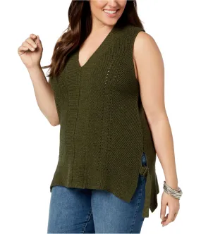 525 America Womens Sleeveless Tunic Sweater