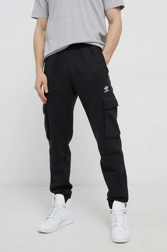 adidas Originals trousers adicolor men's black color