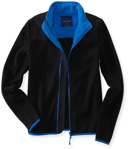 Aeropostale Womens Solid Full-Zip Fleece Jacket