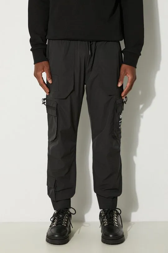 Alpha Industries trousers Jogger men's black color