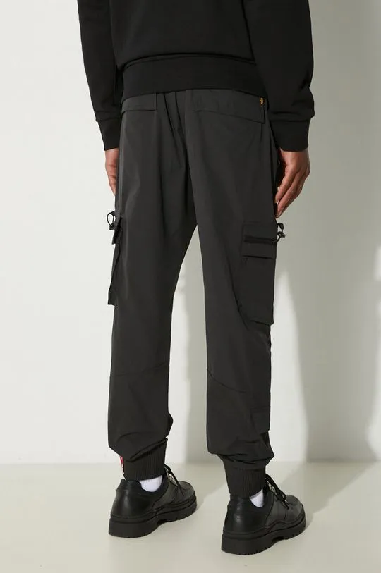 Alpha Industries trousers Jogger men's black color