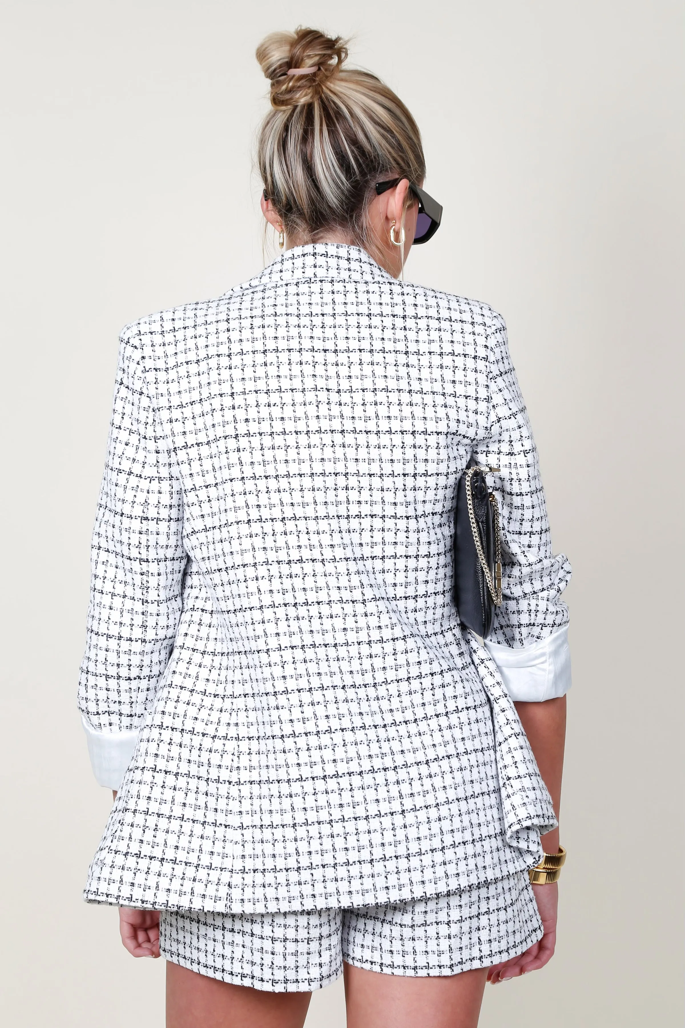 AMANDA UPRICHARD | The Brenton Blazer - White/Black