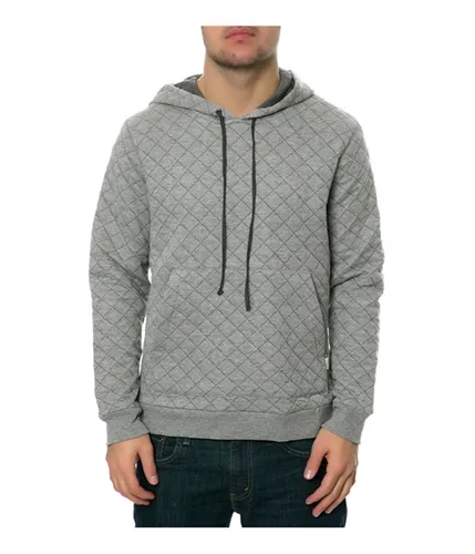 Ambig Mens The Dwight Quilted Hoodie Sweatshirt