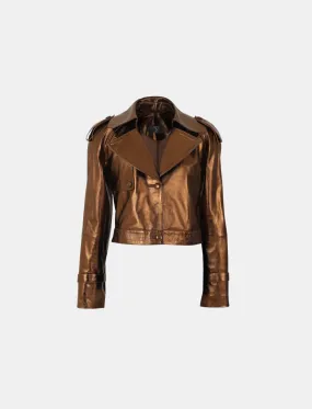 Audax Leather Jacket Copper