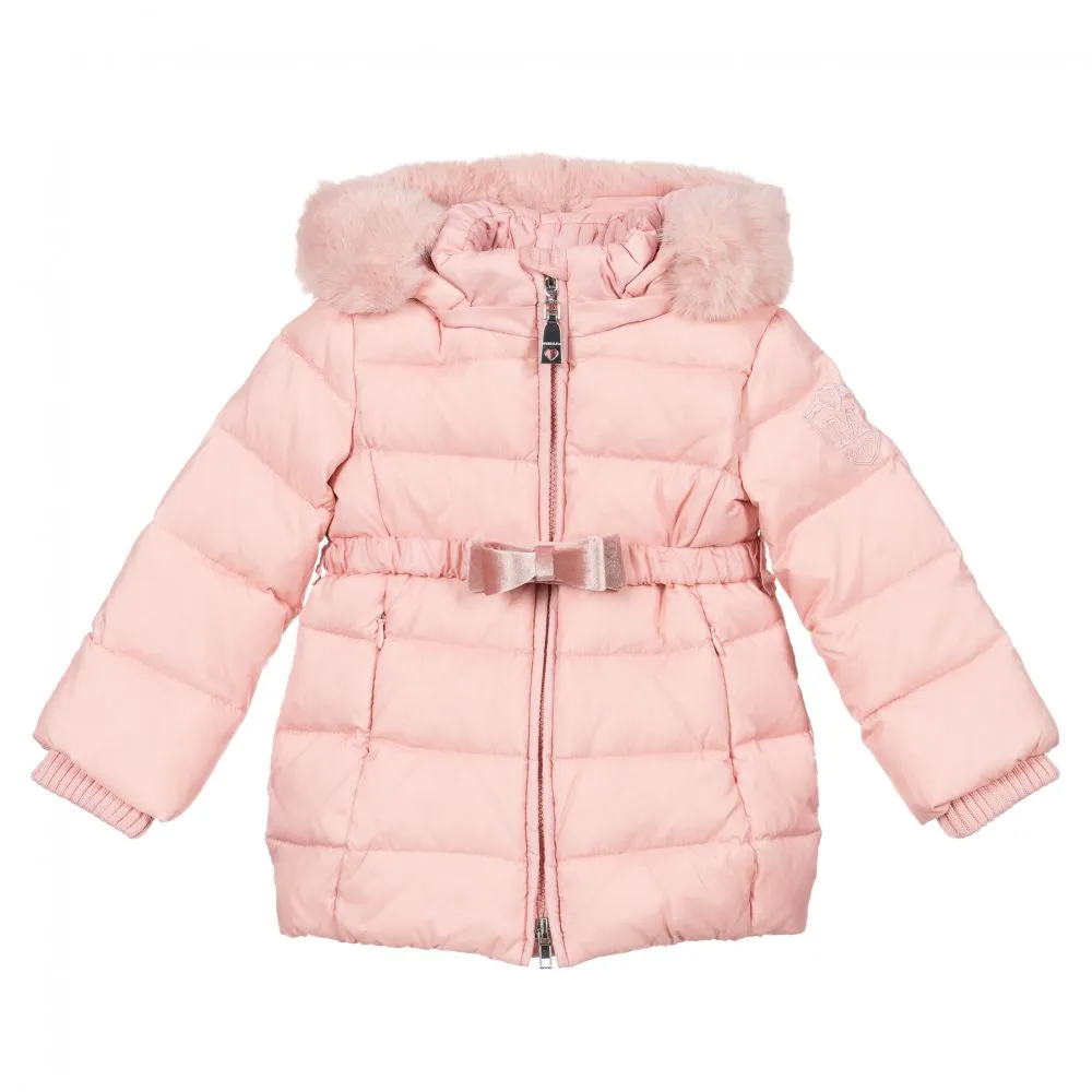 Baby Girls Pink Puffer Coat