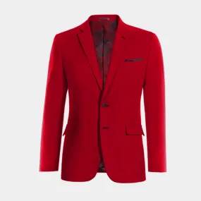  Blazer rojo intenso esencial con parches