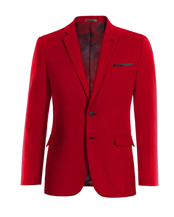  Blazer rojo intenso esencial con parches