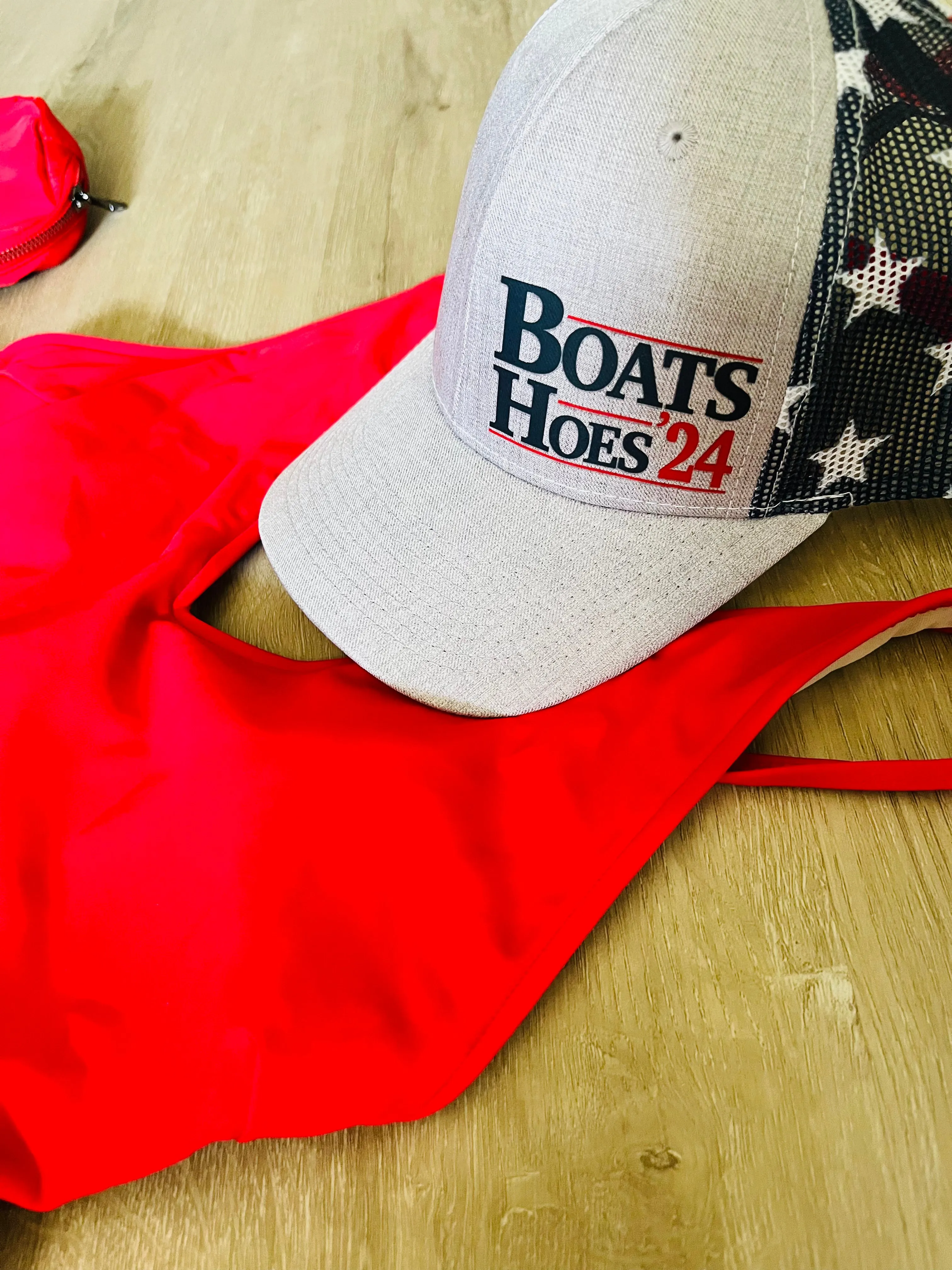 Boats N' Hoes Patriotic Hat