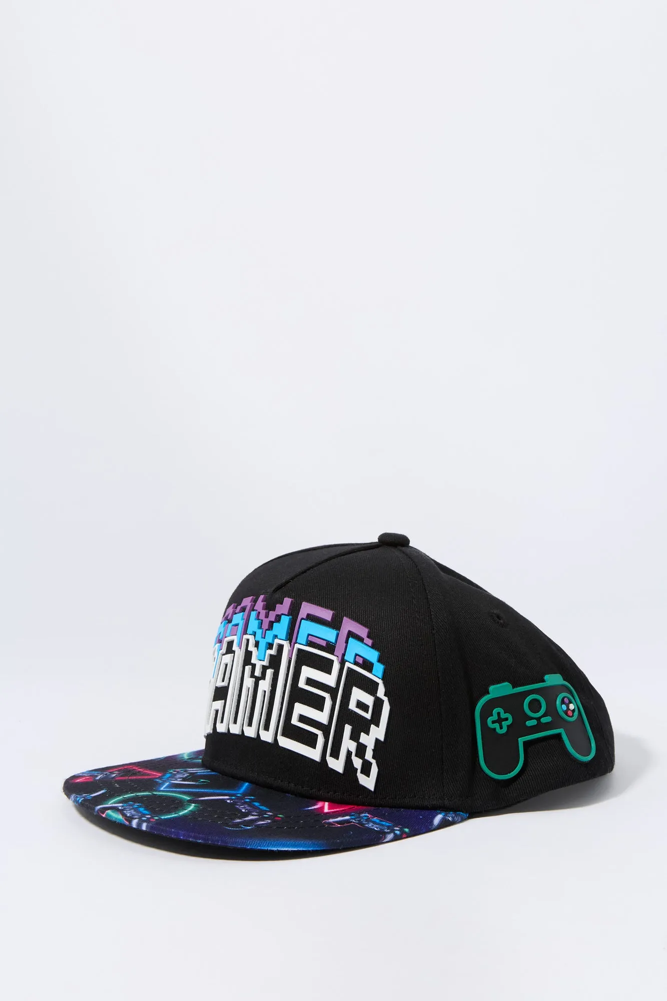 Boys Gamer Embroidered Snapback Hat