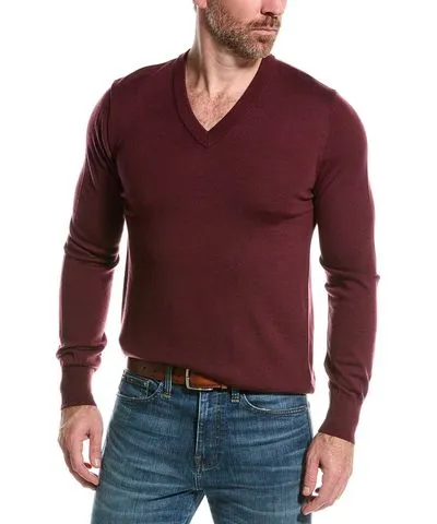 Brooks Brothers Merino Wool V-Neck Sweater