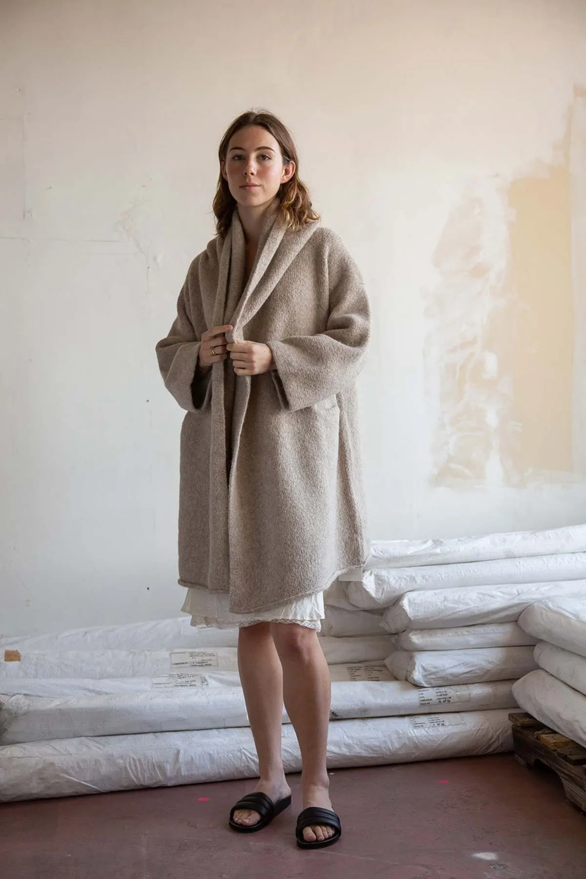 Capote Coat - Ecru