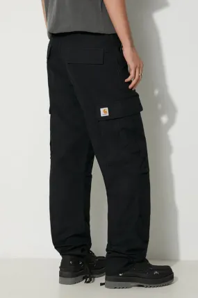 Carhartt WIP cotton trousers black color