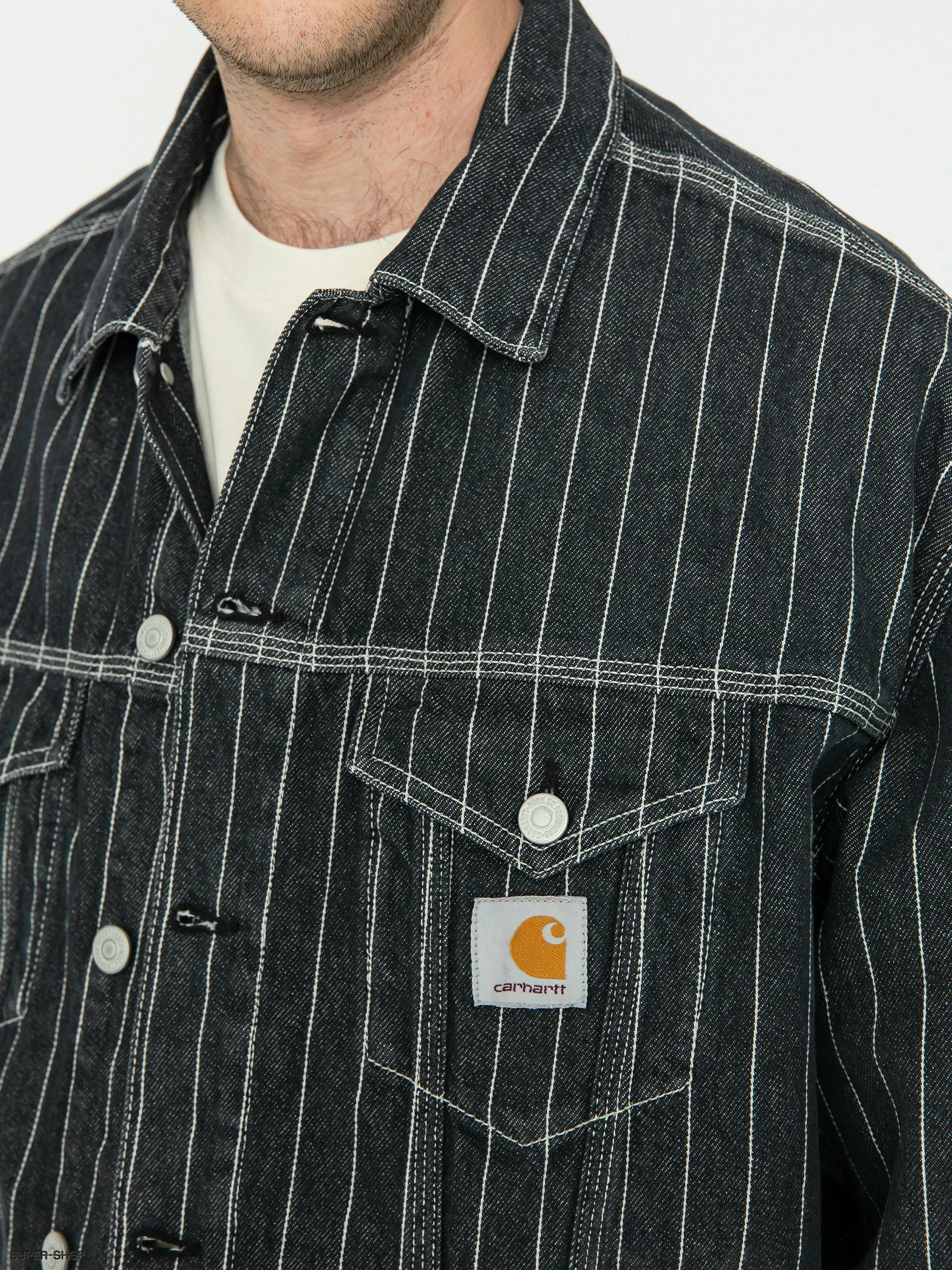 Carhartt WIP Orlean Jacket (orlean stripe/black/white)