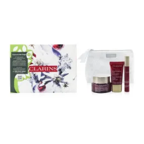 Clarins Super Restorative Collection: Day Cream 50ml+Night Cream 15ml+ Remodelling Serum 10ml+ Bag 3pcs+1bag -22%