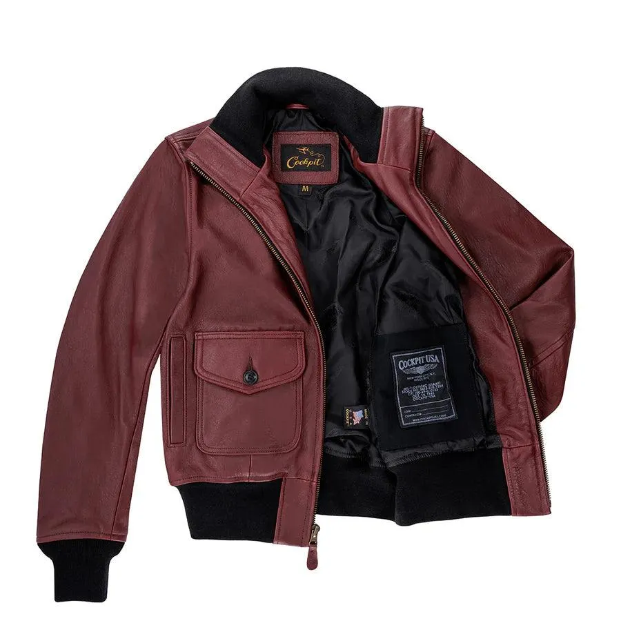 Cockpit USA Womens Amelia Jacket in Burgundy