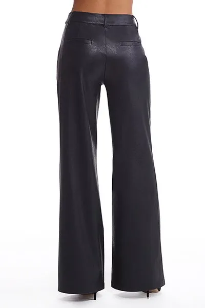 Commando Women's Faux Leather Wide Leg Trousers