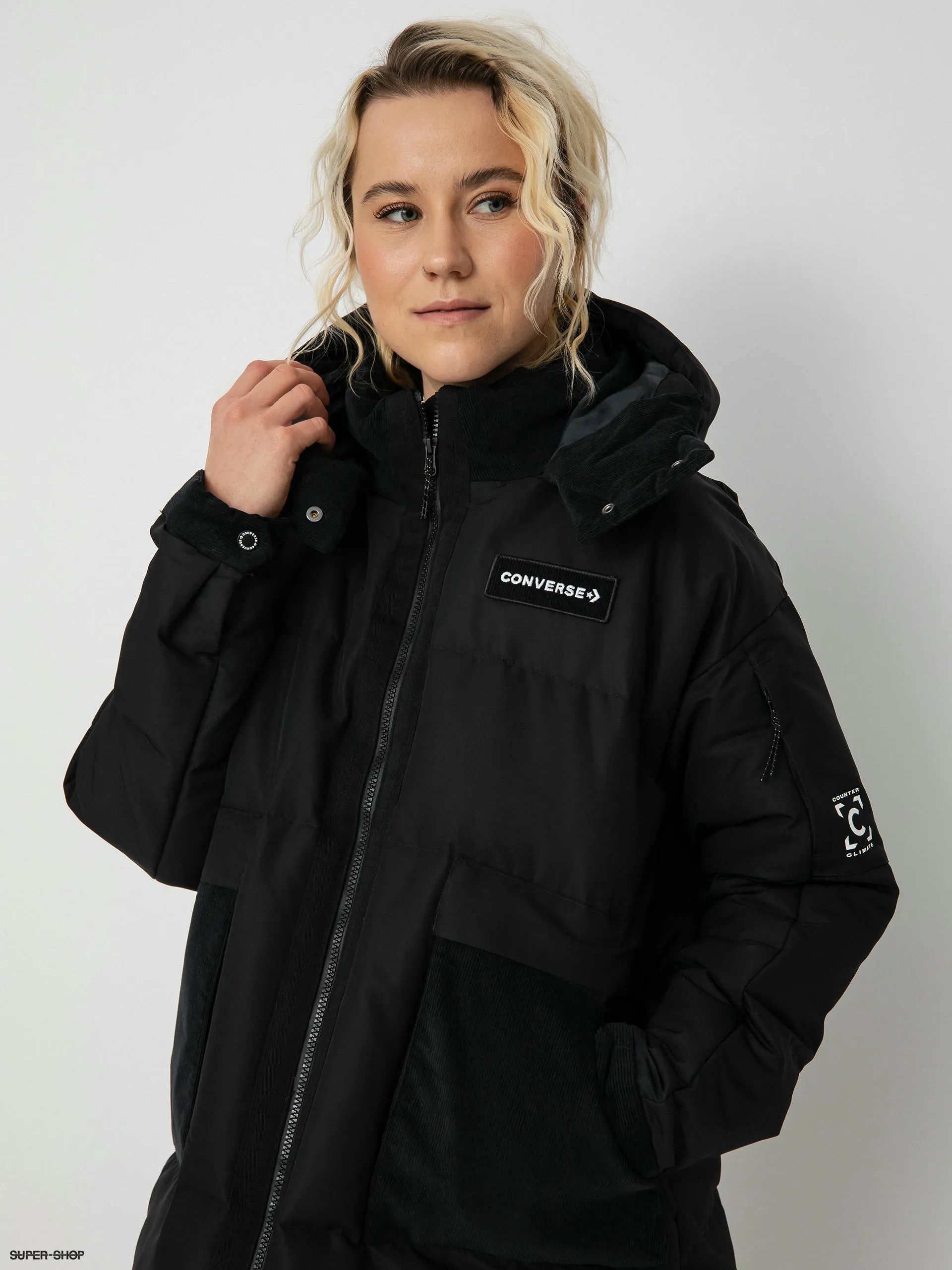 Converse Premium Fashion Long Down Jacket Wmn (black)