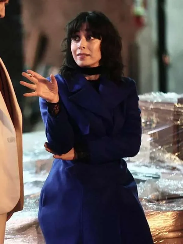 Cristin Milioti The Penguin Blue Trench Coat