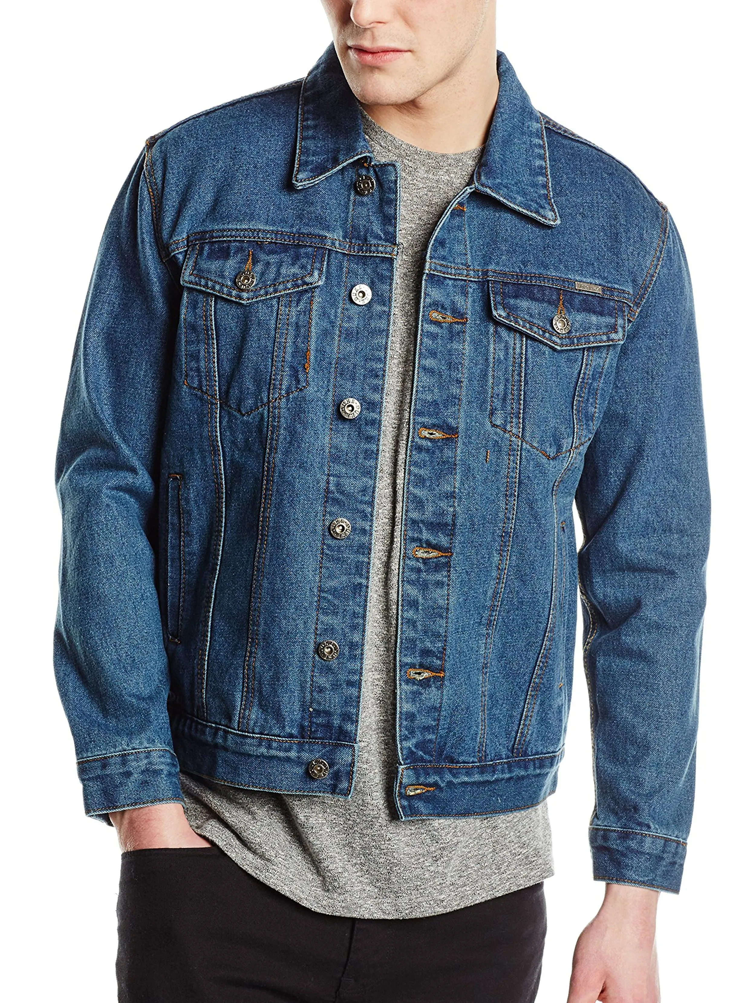 Duke Western Denim Trucker Jacket Stonewash Blue