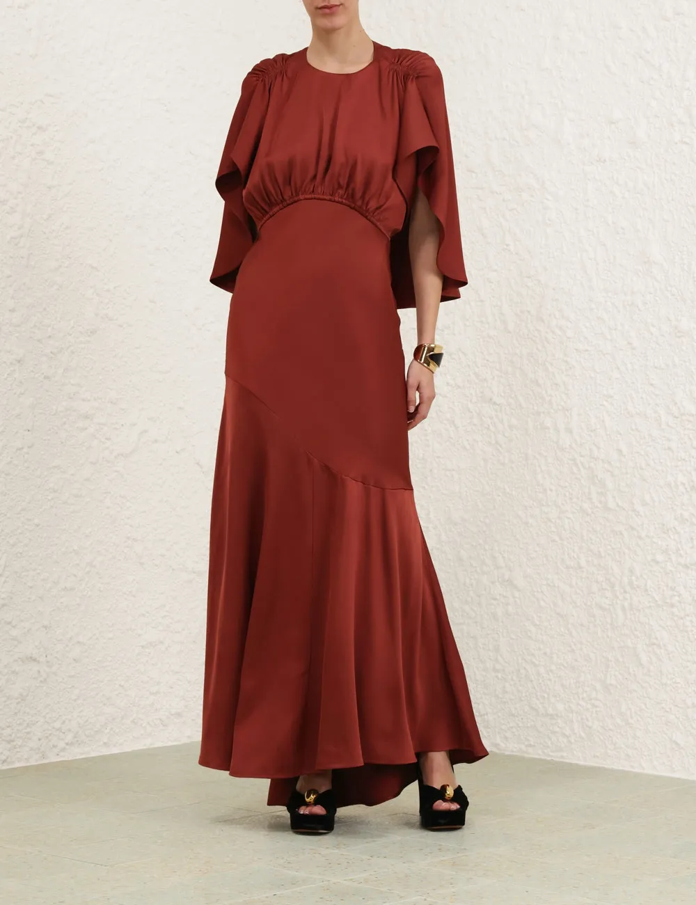 Eden Cascading Midi Dress