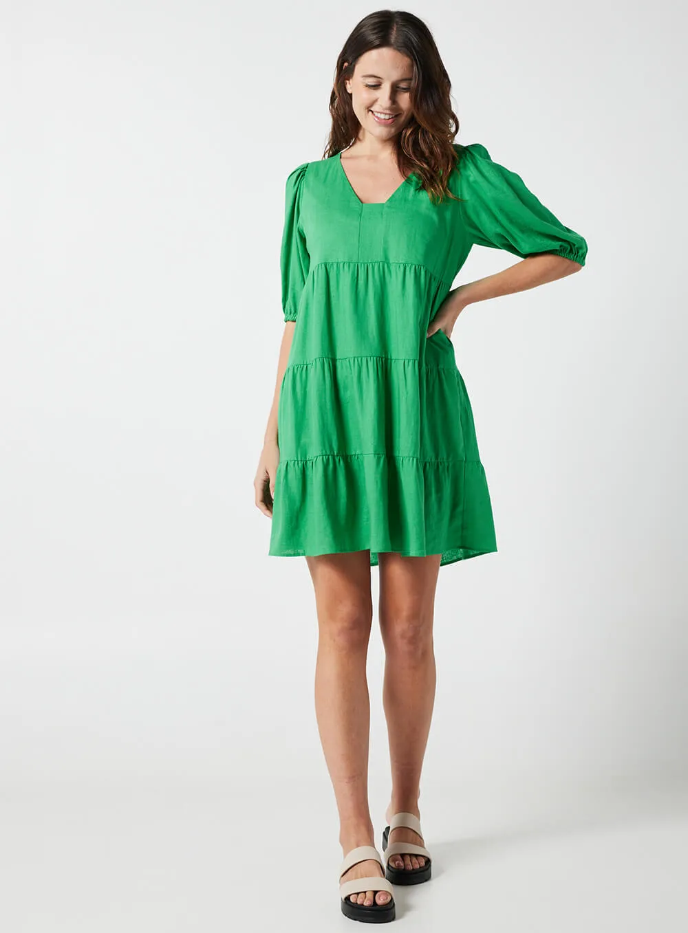 Eleanor Dress-GREEN