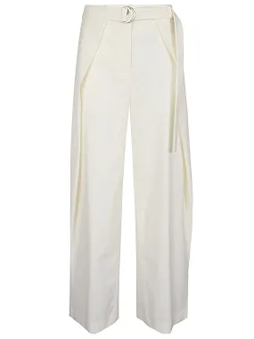 Erika Cavallini Semi Couture Trousers White