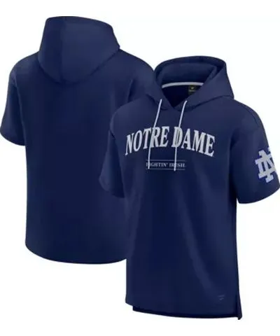 Fanatics Men's NCAA Fanatics Notre Dame Fighting Irish Ready Short Sleeve Pullover Hoodie