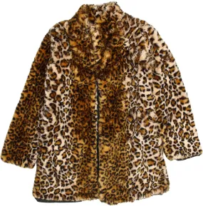 Faux Fur Leopard Coat | ThriftTale