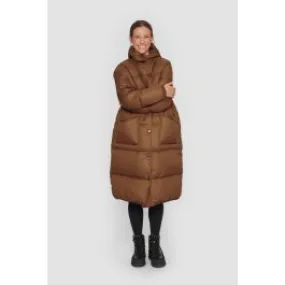 Feather down coat with hood