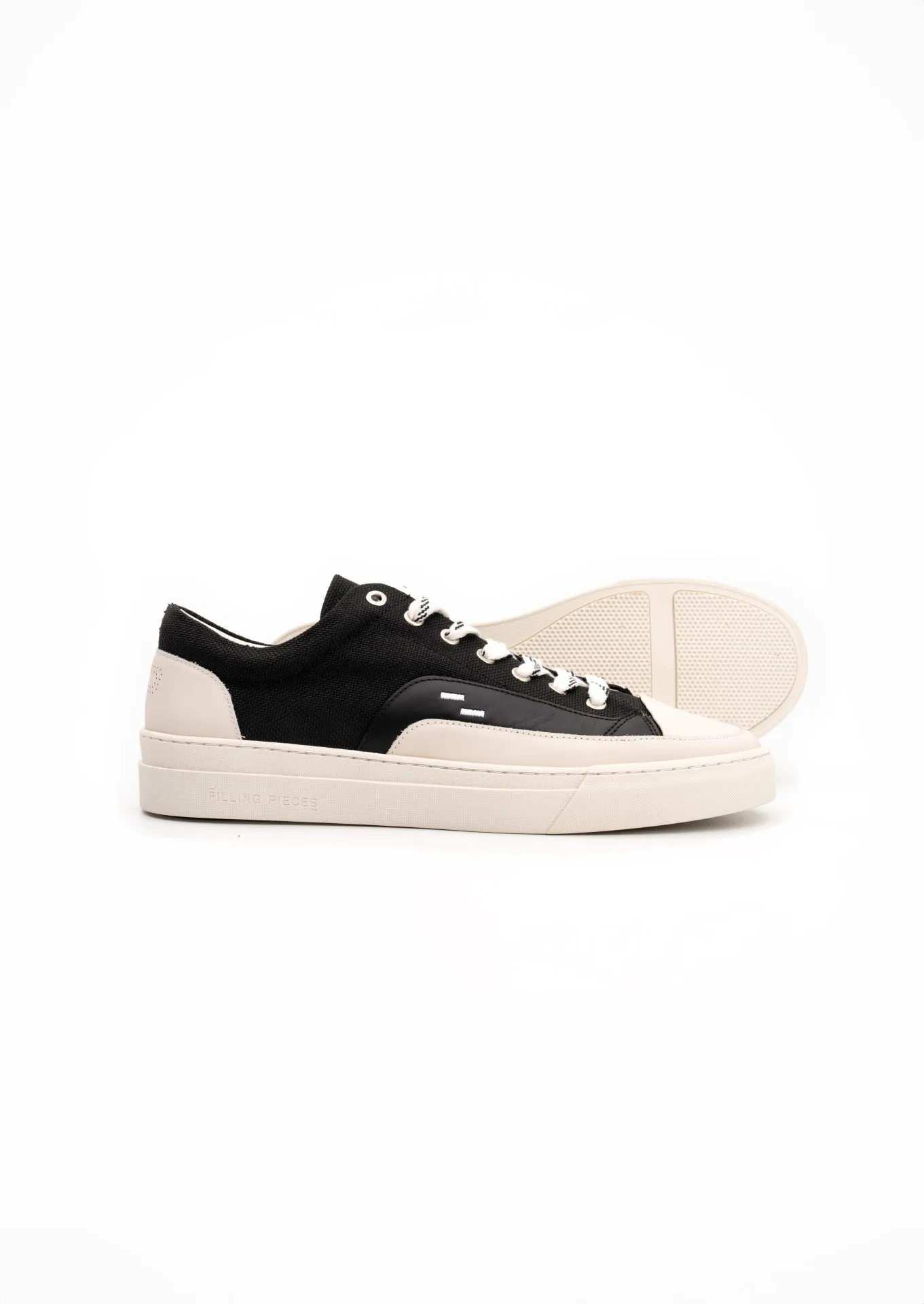 Filling Pieces Men’s Riviera Low Black Sneaker 902231018610