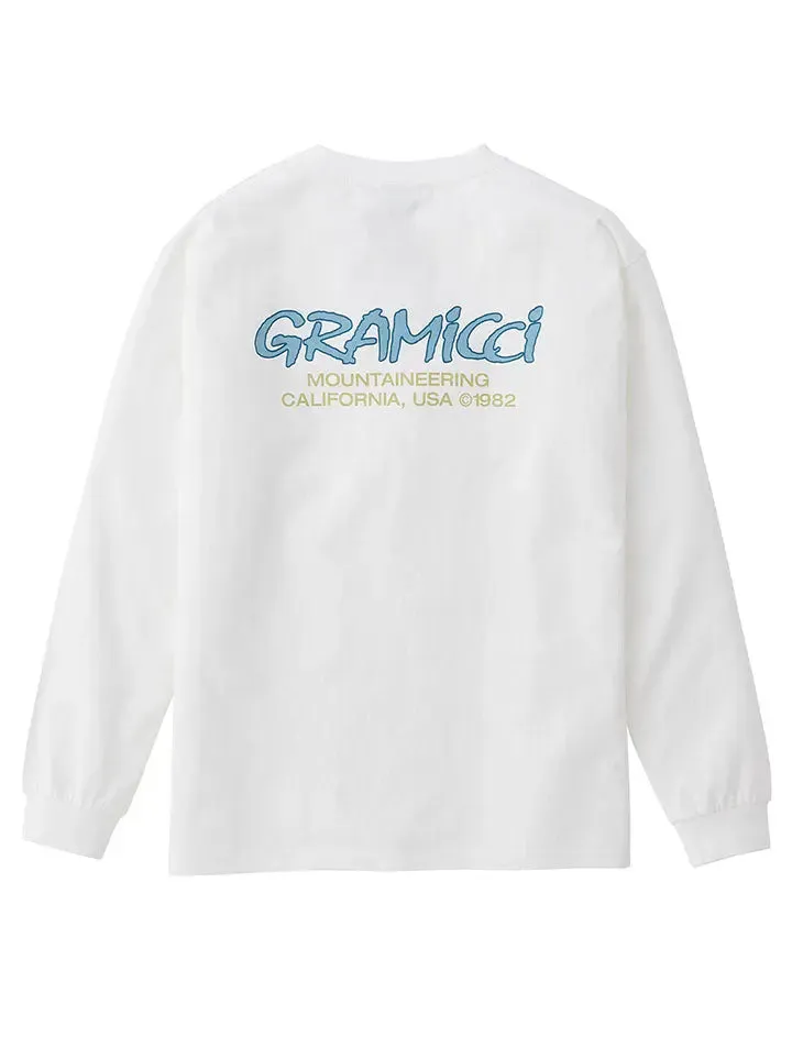 Gramicci Mountaineering L/S T-Shirt White / Blue