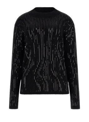 GUESS  Sequinned sweater - Black