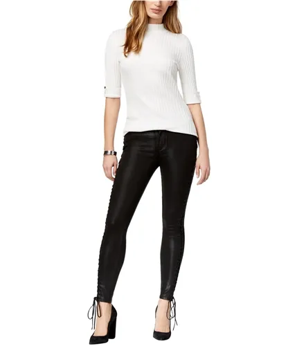 Hudson Womens Lace-Up Skinny Fit Jeans