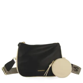 Idre black crossbody bag with cream details