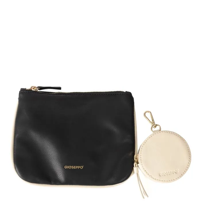 Idre black crossbody bag with cream details