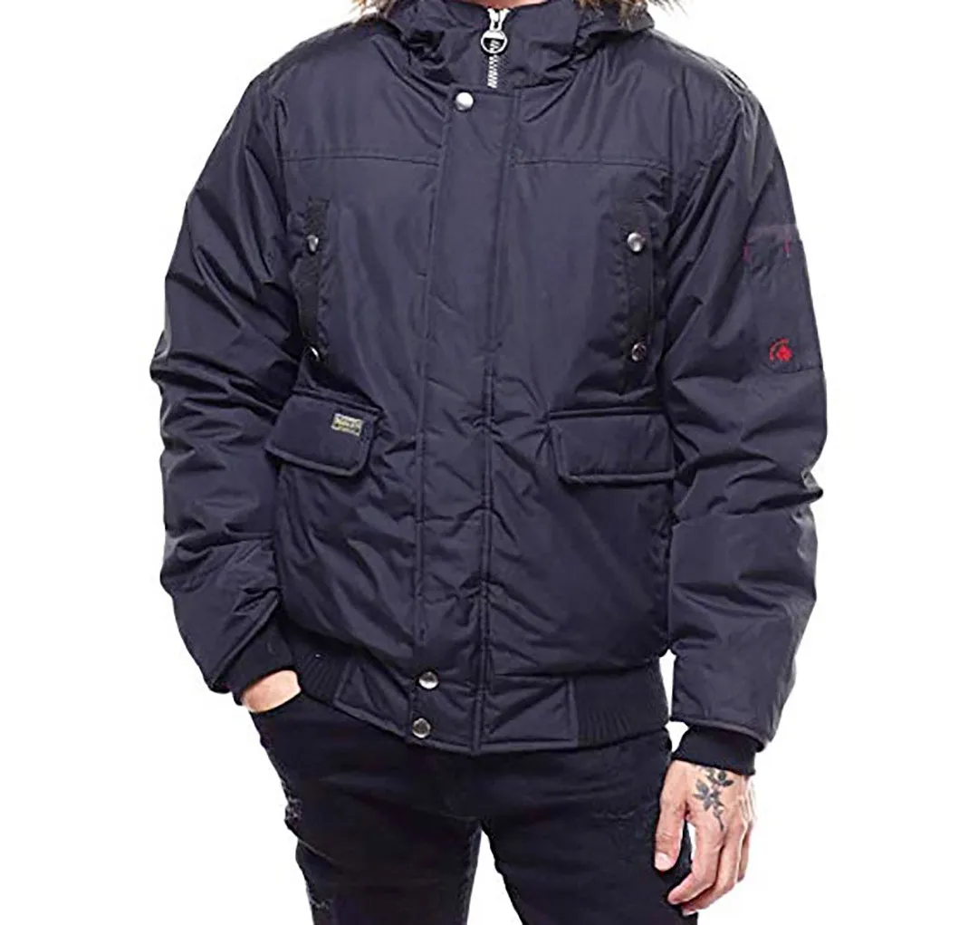 J. Whistler Mens Appalacian Puffer Jacket Jwhi-4672-Navy Navy/Navy