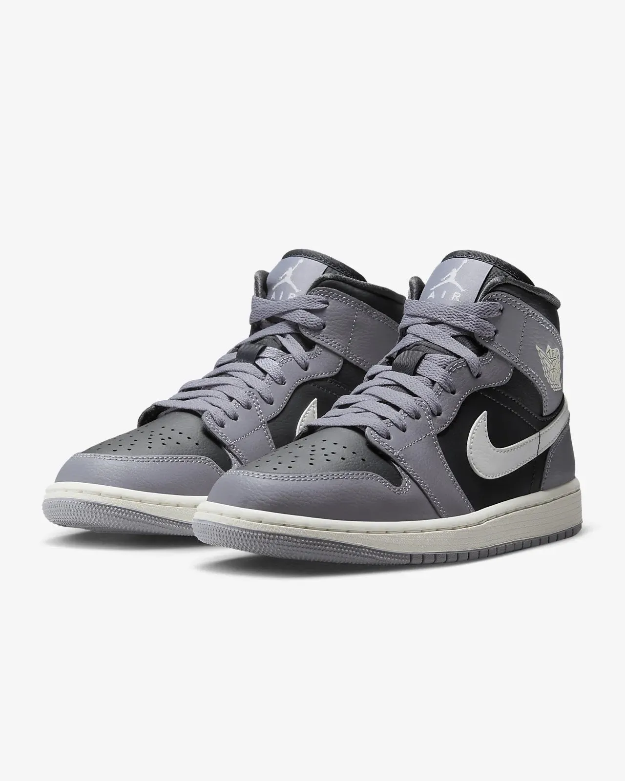 Jordan 1 Mid WMNS 'Cement Grey'