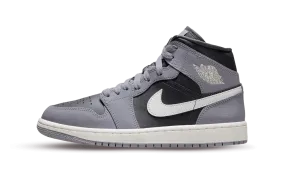 Jordan 1 Mid WMNS 'Cement Grey'