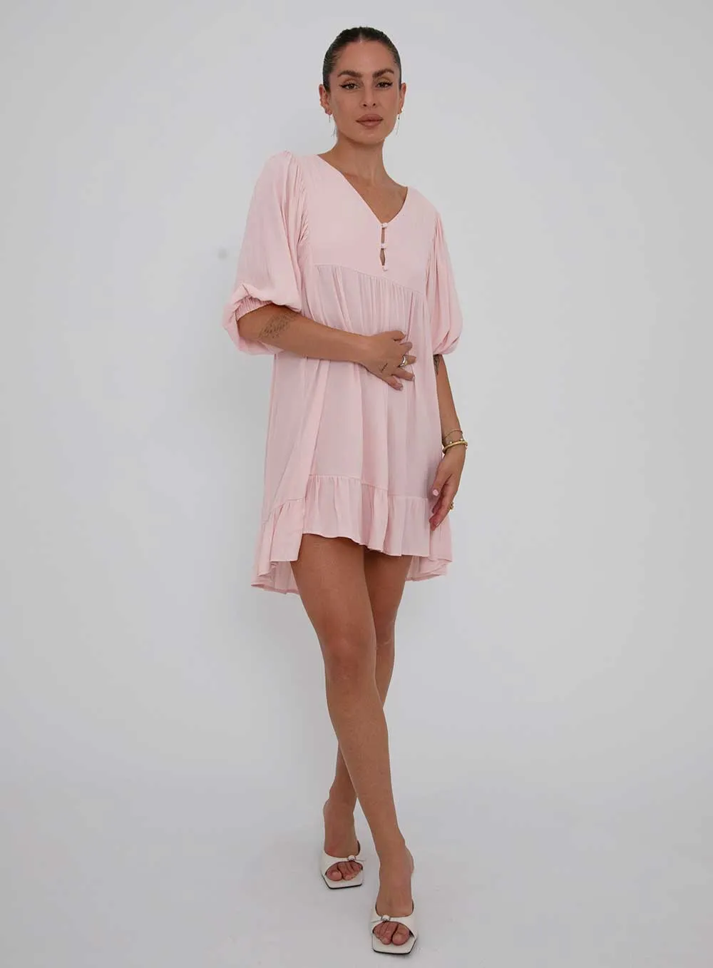 Josephine Dress-BLUSH