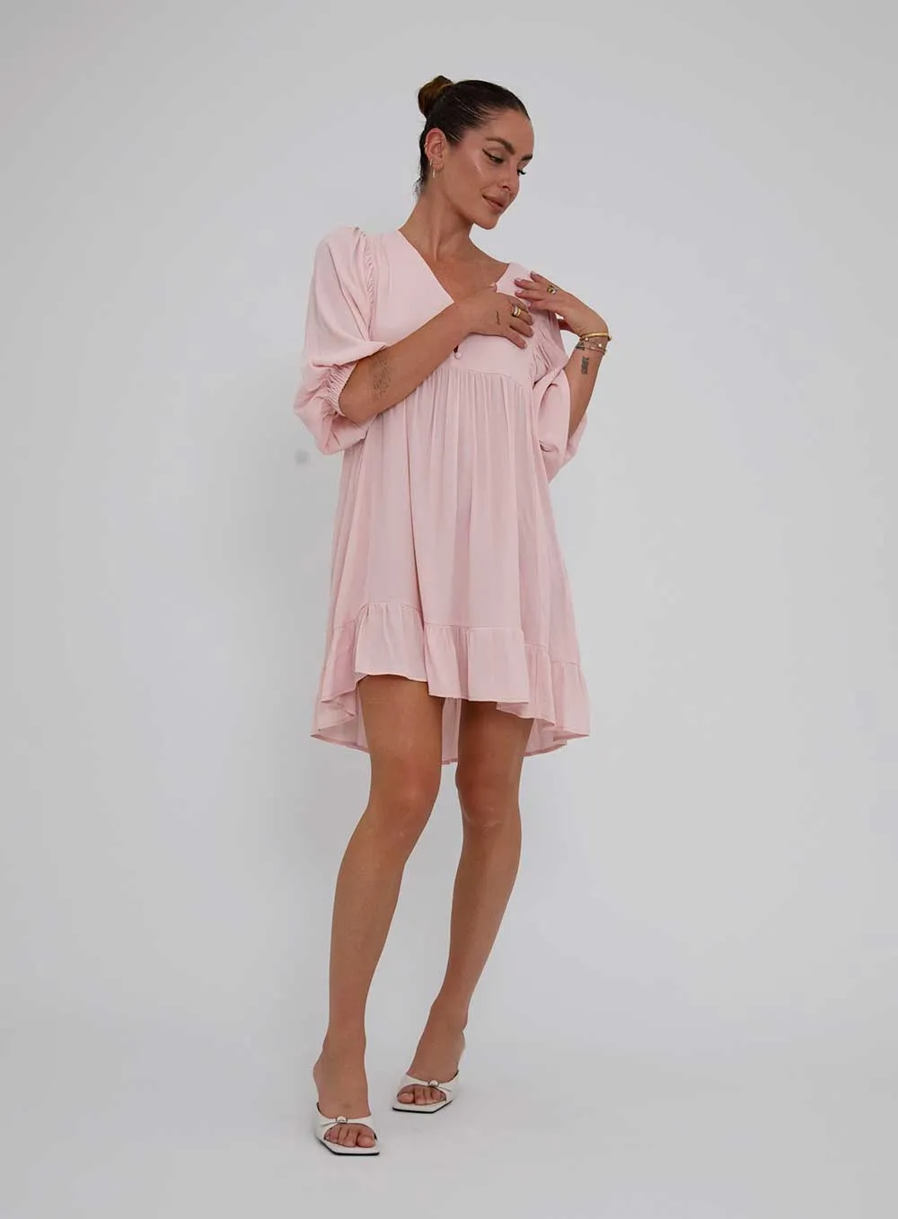 Josephine Dress-BLUSH