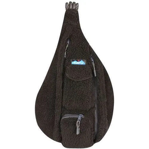 Kavu Mini Rope Fleece Sling Bag – Jet Black