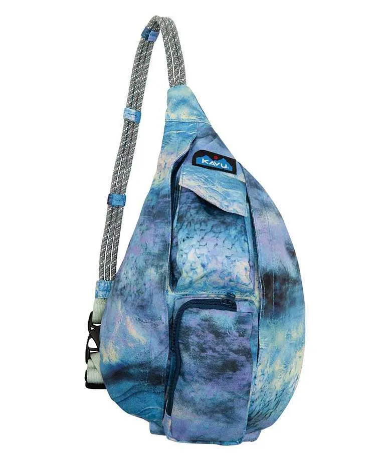 KAVU Mini Rope Sling Bag – Ocean Storm