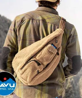 Kavu Rope Fleece Sling Bag – KHAKI