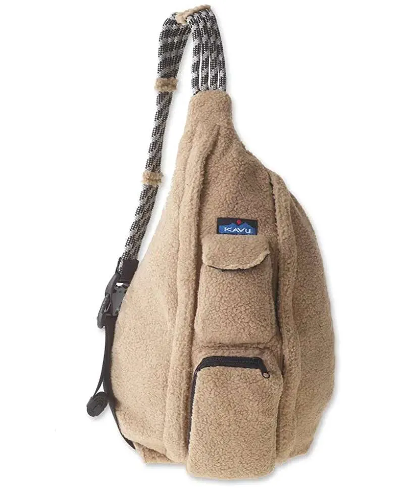 Kavu Rope Fleece Sling Bag – KHAKI