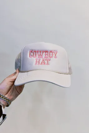 KENZ KUSTOMZ | Cowboy Hat Trucker Hat - Beige