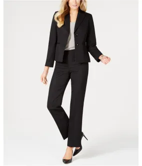 Le Suit Womens Shadow Two Button Blazer Jacket